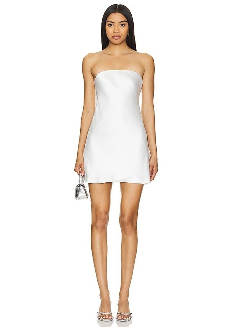 Norma Kamali Bias Strapless Mini Dress