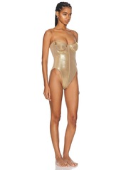 Norma Kamali Corset Mio One Piece Swimsuit