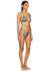 Norma Kamali Criss Cross Bikini Set