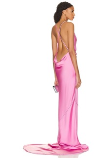 Norma Kamali Cross Back Bias Gown