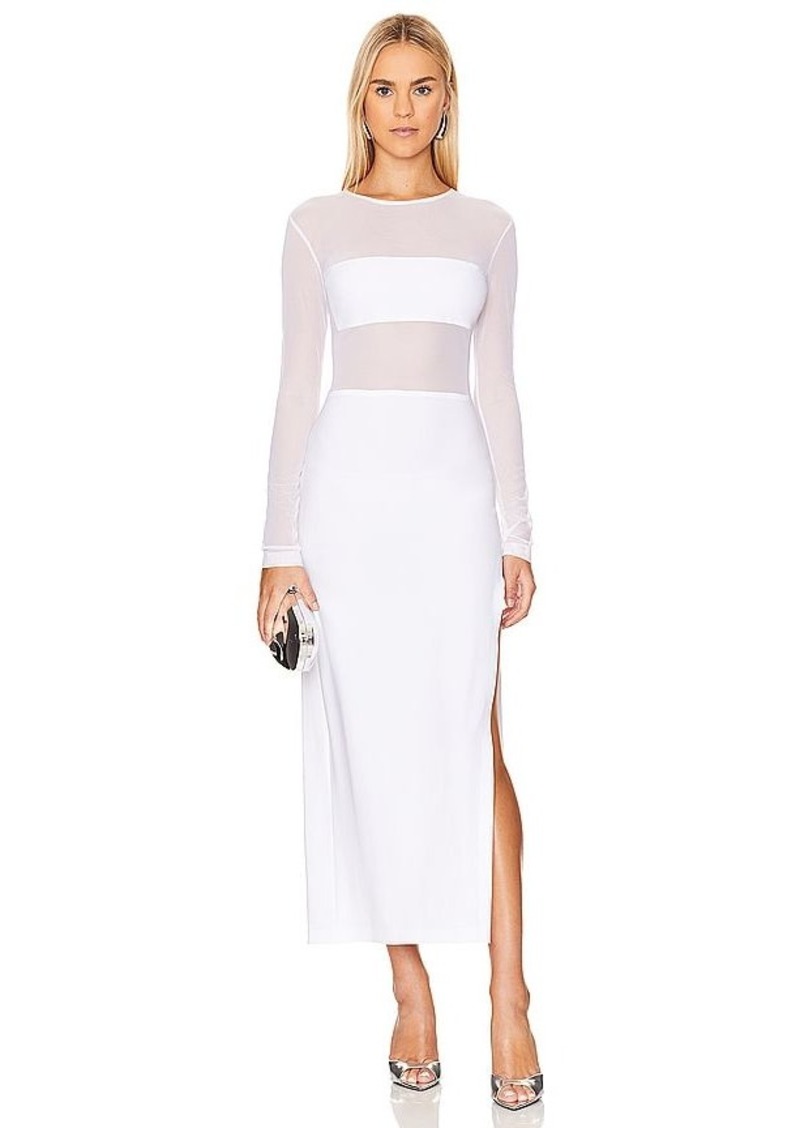 Norma Kamali Dash Dash Side Slit Gown