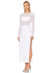 Norma Kamali Dash Dash Side Slit Gown