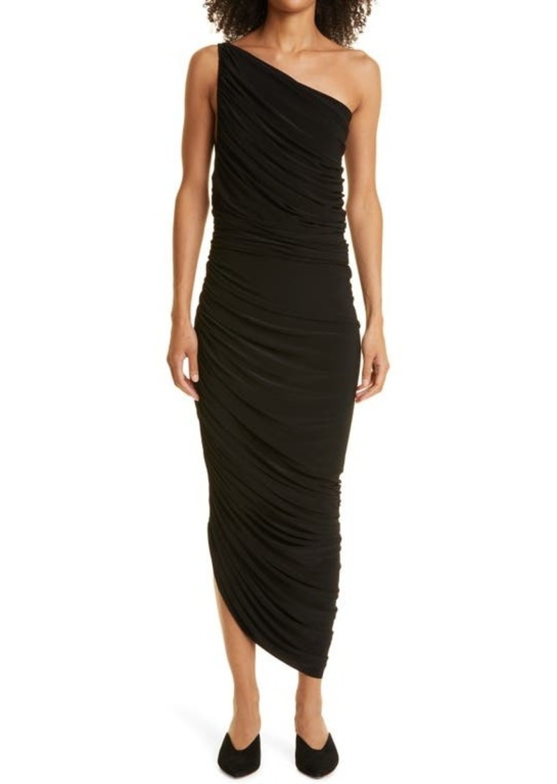 Norma Kamali Diana One-Shoulder Gown