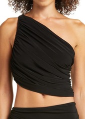 Norma Kamali Diana One-Shoulder Swim Top