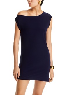 Norma Kamali Drop Shoulder Mini Dress