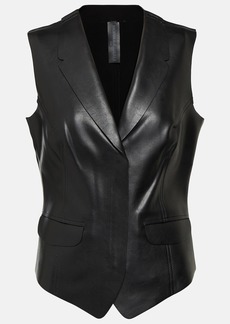 Norma Kamali Faux leather vest