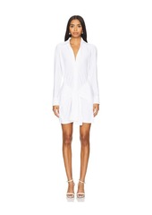 Norma Kamali Four Sleeve Shirt Mini Dress