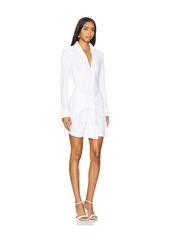 Norma Kamali Four Sleeve Shirt Mini Dress