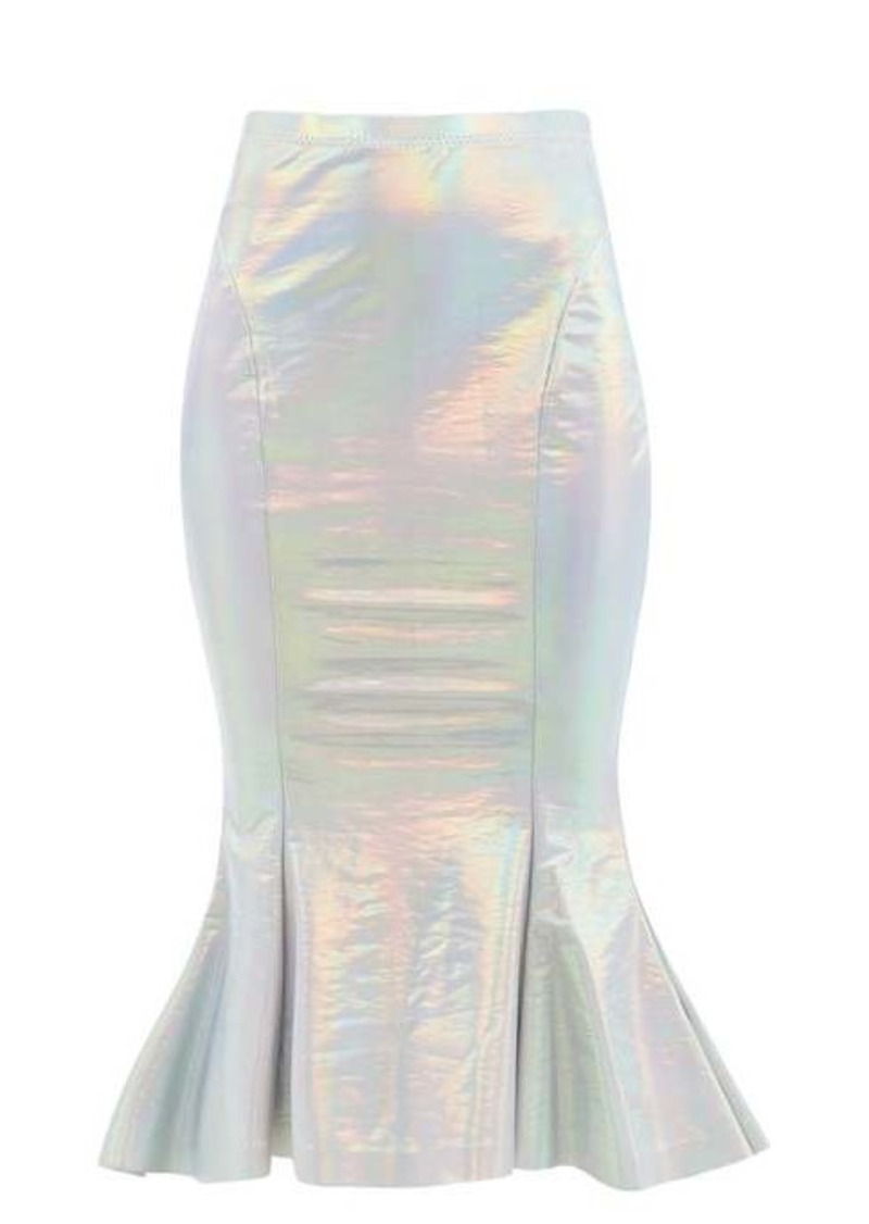 fishtail jersey skirt