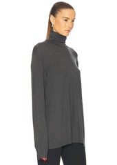 Norma Kamali Long Sleeve Turtleneck Easy Fit Top