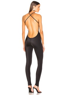 Norma Kamali Low Back Fara Slio Catsuit