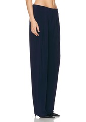 Norma Kamali Low Rise Pleated Trouser