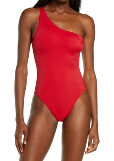 Norma Kamali Mio One-Shoulder One-Piece Swimsuit in Red at Nordstrom