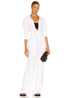 Norma Kamali NK Shirt Straight Leg Jumpsuit