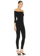 Norma Kamali Off Shoulder Catsuit