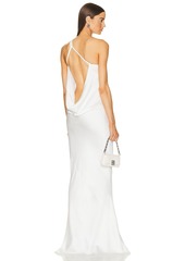 Norma Kamali One Shoulder Bias Gown