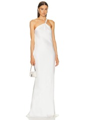 Norma Kamali One Shoulder Bias Gown