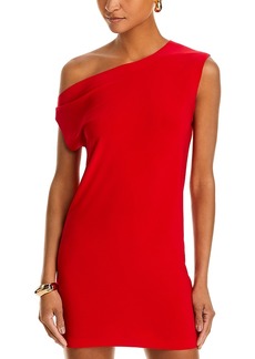 Norma Kamali One Shoulder Mini Dress