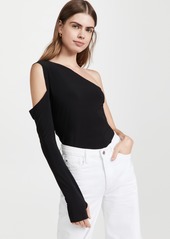 Norma Kamali One Shoulder One Sleeve Top