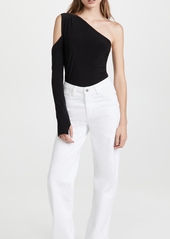 Norma Kamali One Shoulder One Sleeve Top