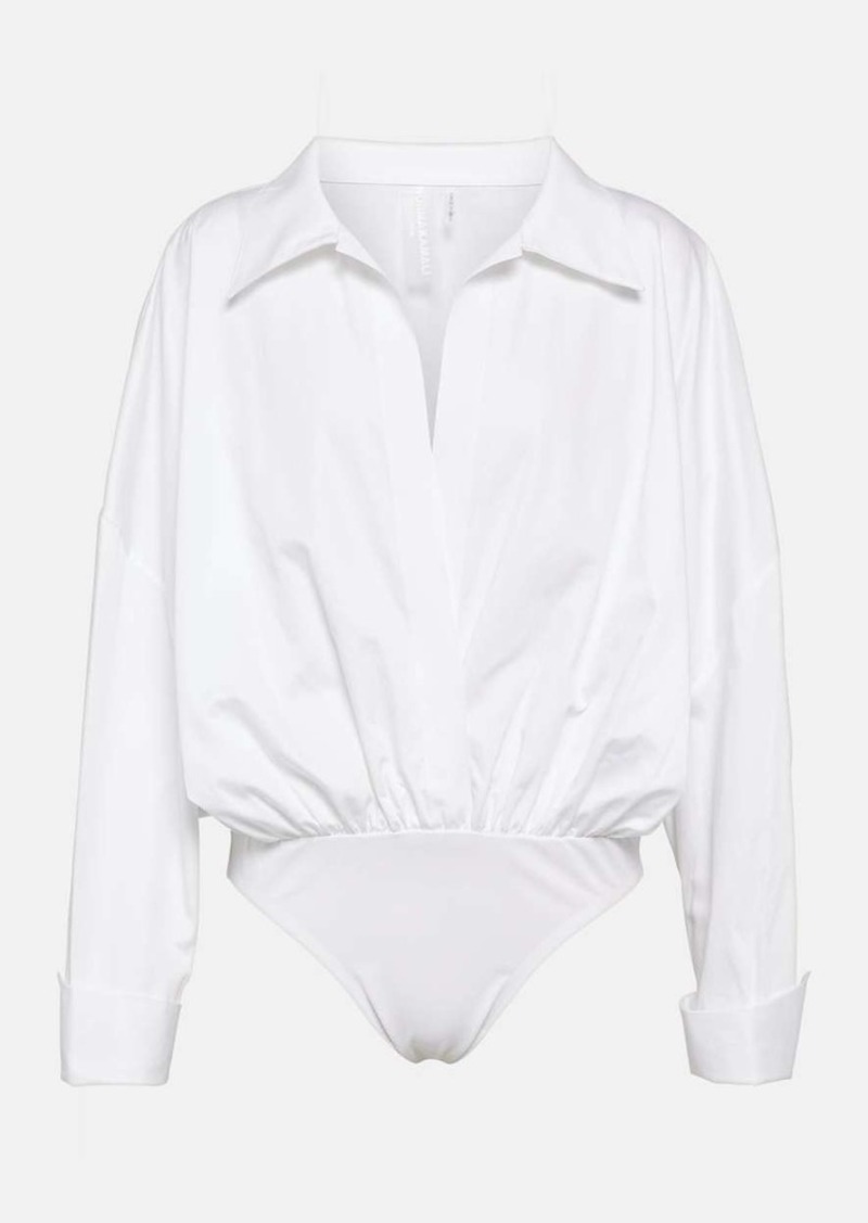 Norma Kamali Oversized cotton bodysuit