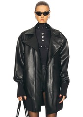 Norma Kamali Oversized Moto Jacket