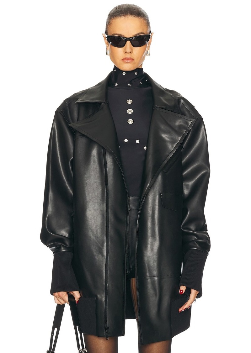 Norma Kamali Oversized Moto Jacket