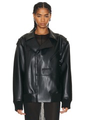 Norma Kamali Oversized Moto Jacket