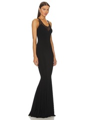 Norma Kamali Racer Fishtail Gown