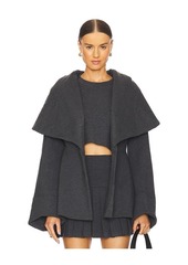 Norma Kamali Shawl Collar Peplum Jacket