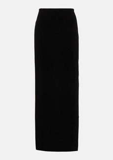 Norma Kamali Side-slit jersey maxi skirt
