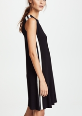 norma kamali side stripe dress