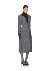 Norma Kamali Single Breasted Boy Fit Riding Coat