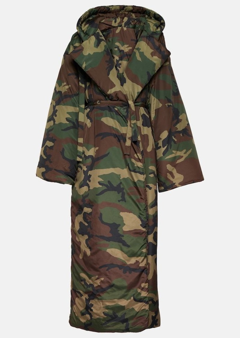 Norma Kamali Sleeping Bag camouflage coat