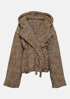 Norma Kamali Sleeping Bag leopard-print jacket