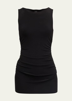 Norma Kamali Sleeveless 4-Way Stretch Mini Pickleball Dress