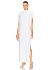 Norma Kamali Sleeveless All in One Side Slit Gown