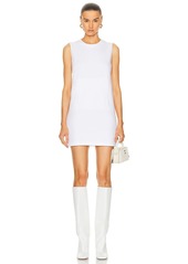 Norma Kamali Sleeveless Tailored Terry Mini Dress