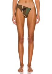 Norma Kamali Snake Mesh Bikini Bottom