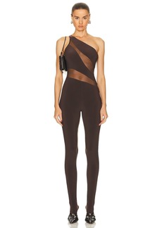 Norma Kamali Snake Mesh Catsuit