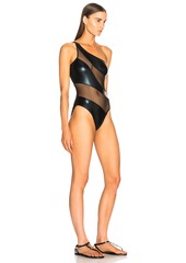 Norma Kamali Snake Mesh Mio Swimsuit