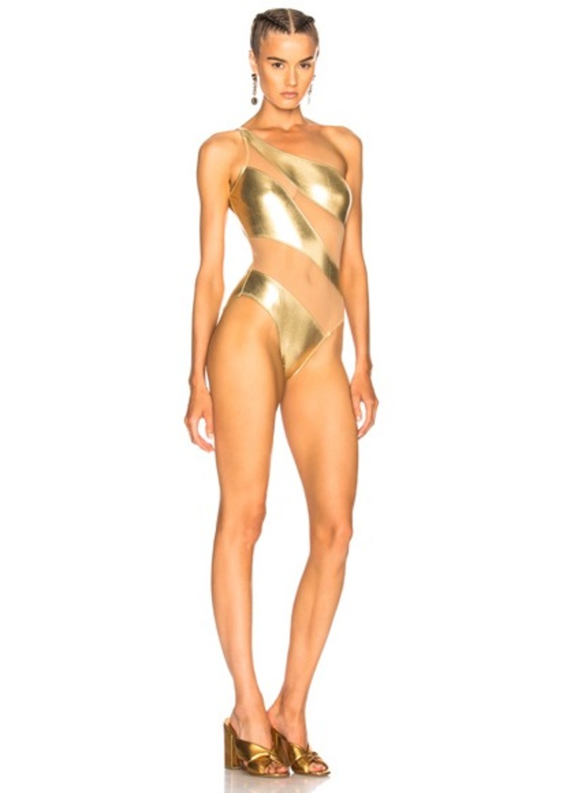 norma kamali snake swimsuit