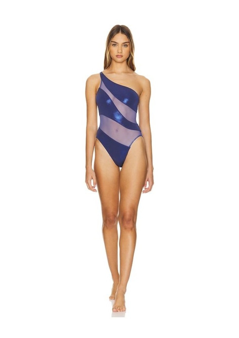 Norma Kamali Snake Mesh Mio Swimsuit