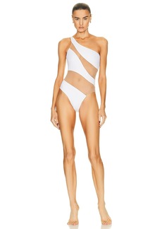 Norma Kamali Snake Mesh Mio Swimsuit