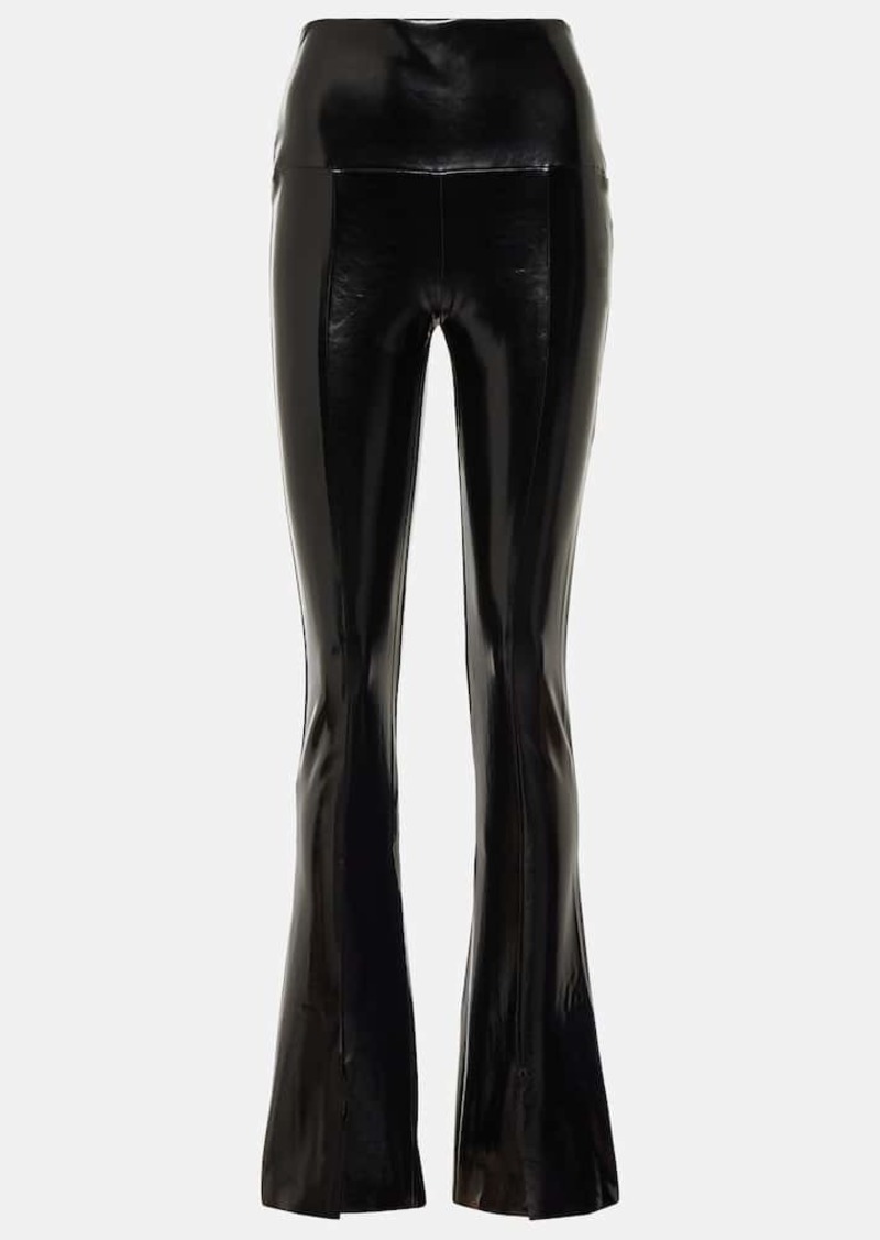 Norma Kamali Spat faux patent leather leggings