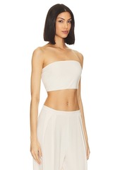Norma Kamali Strapless Cropped Top