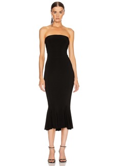 Norma Kamali Strapless Fishtail Dress To Midcalf