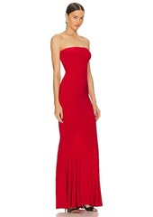 Norma Kamali Strapless Fishtail Gown