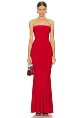 Norma Kamali Strapless Fishtail Gown