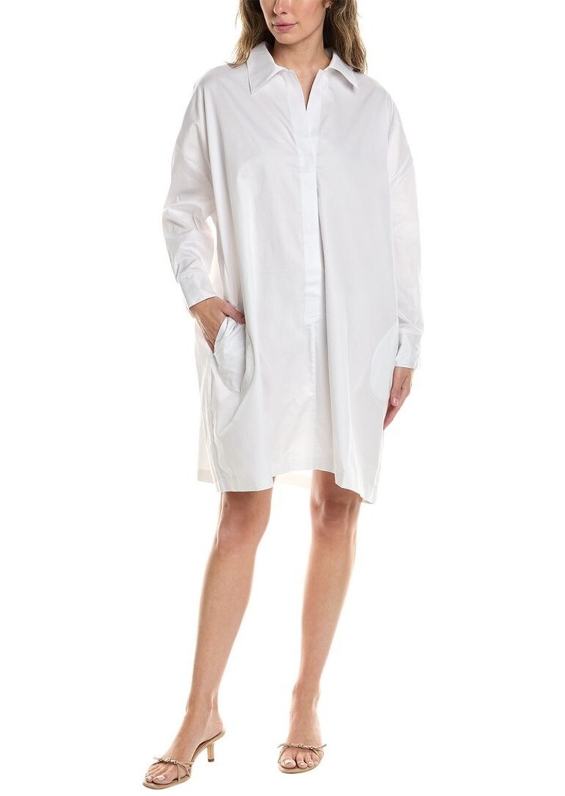 Norma Kamali Super Oversized Boyfriend Shirtdress